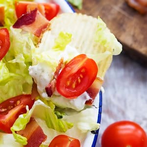 Creamy Ranch BLT Dip | Creme de la Crumb