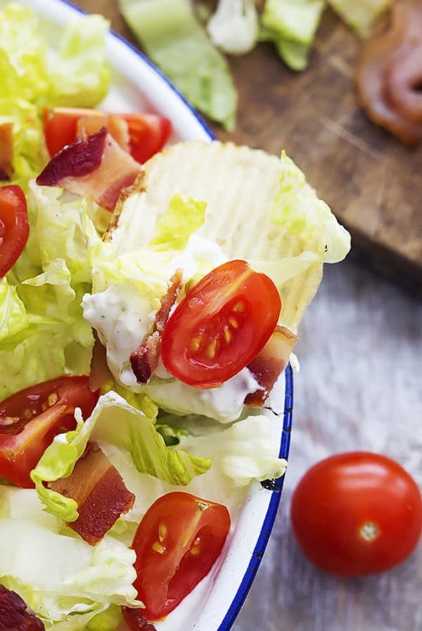 Creamy Ranch BLT Dip | Creme de la Crumb
