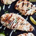 Grilled Cilantro Lime Chicken | Creme de la Crumb