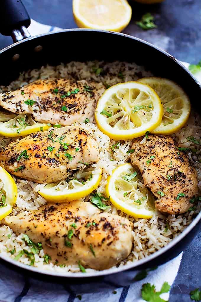 One Pot Lemon Herb Chicken Rice Creme De La Crumb one-pot-lemon-herb-chicken-rice-creme-de-la-crumb