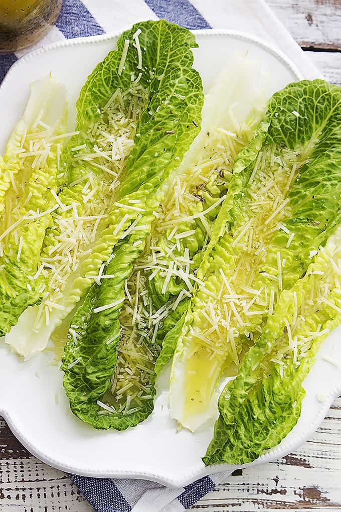 image of Romaine Finger Salad recipe by Creme De La Crumb