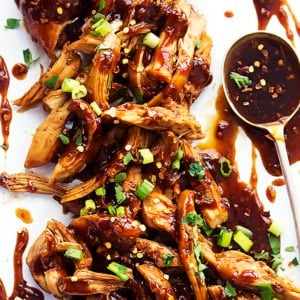 Slow Cooker Honey Garlic Chicken | Creme de la Crumb