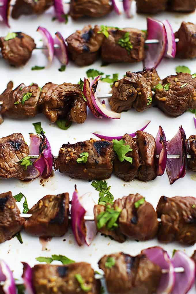 grilled steakhouse kabobs.