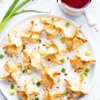 Baked Cream Cheese Wontons (Rangoon) | Creme de la Crumb