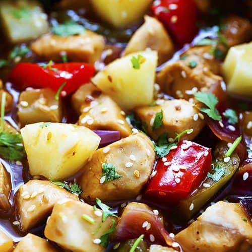 Grilled Pineapple Chicken Foil Packets Creme De La Crumb