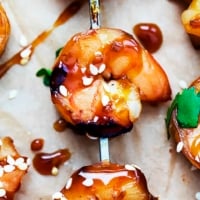 Teriyaki Shrimp Skewers | Creme de la Crumb