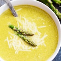 Asparagus Parmesan Soup | Creme de la Crumb