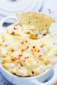 Hot Cheesy Corn Dip | Creme de la Crumb
