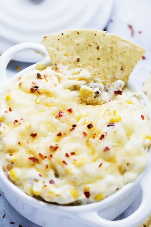 Hot Cheesy Corn Dip | Creme de la Crumb