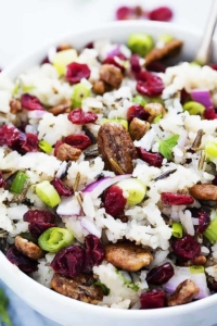 Cranberry Pecan Wild Rice Salad | Creme de la Crumb