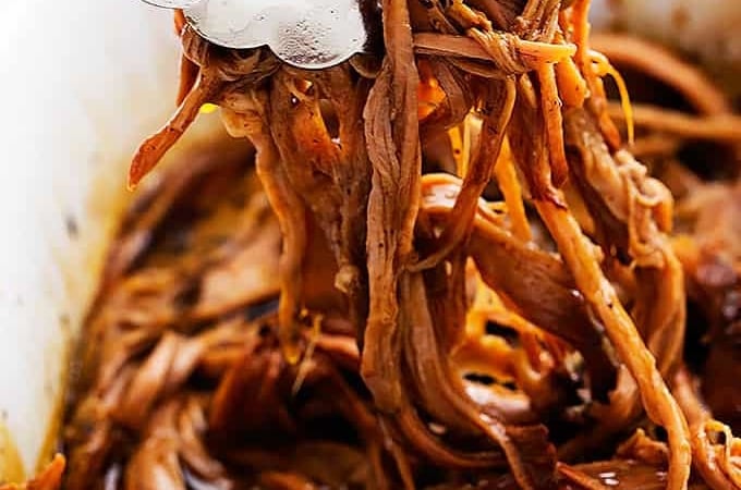 Slow Cooker Honey Balsamic Pork Tenderloin | Creme de la Crumb