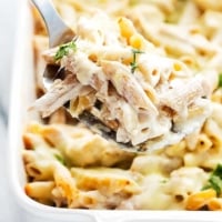 Chicken Alfredo Baked Penne | Creme de la Crumb