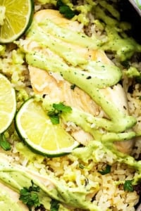 One Pot Cilantro Lime Chicken & Rice | Creme de la Crumb