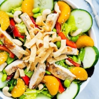 Asian Citrus Chicken Salad | Creme de la Crumb