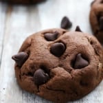 Fudgy Double Chocolate Cookies | Creme de la Crumb