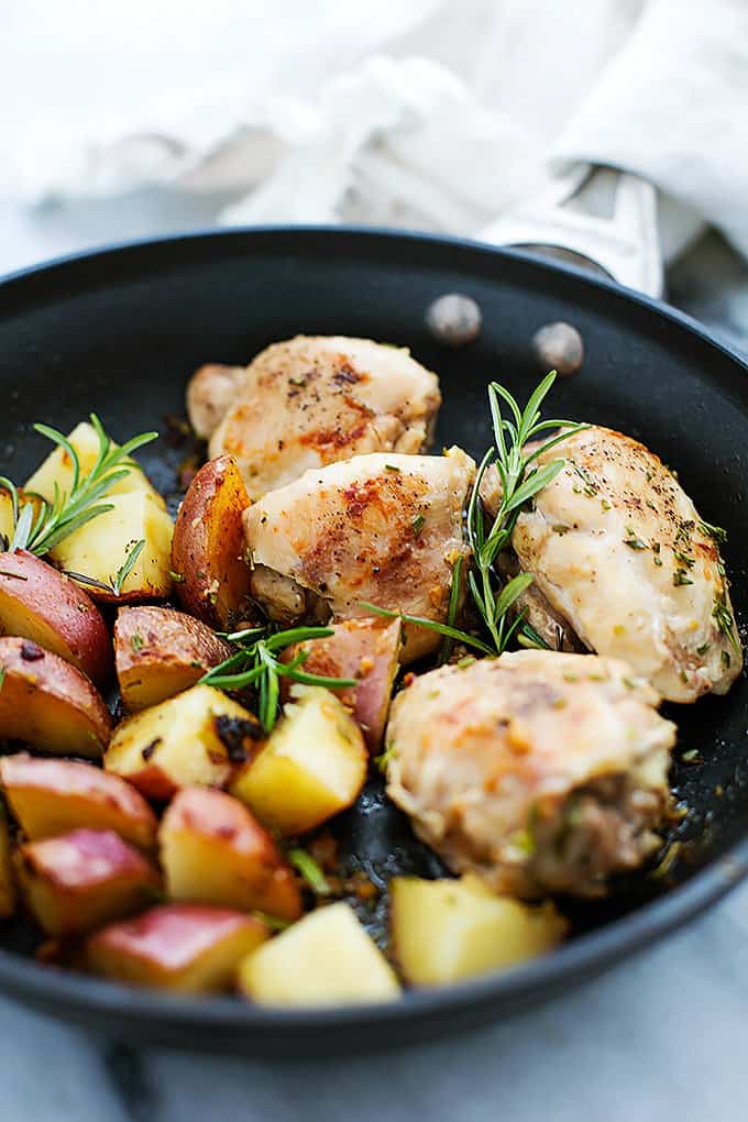 One Pan Rosemary Chicken and Potatoes