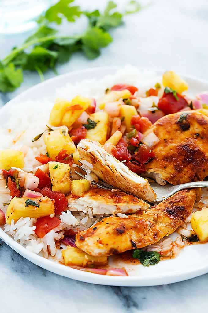 Slow Cooker Pineapple Salsa Chicken video