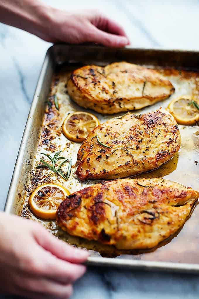 Easy Healthy Baked Lemon Chicken