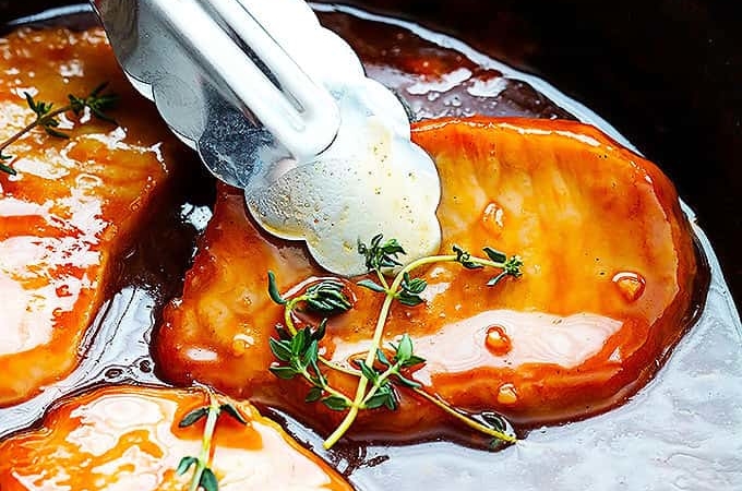 Maple Glazed Pork Chops | Creme de la Crumb