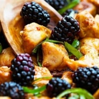 Thai Blackberry Basil Chicken | Creme de la Crumb