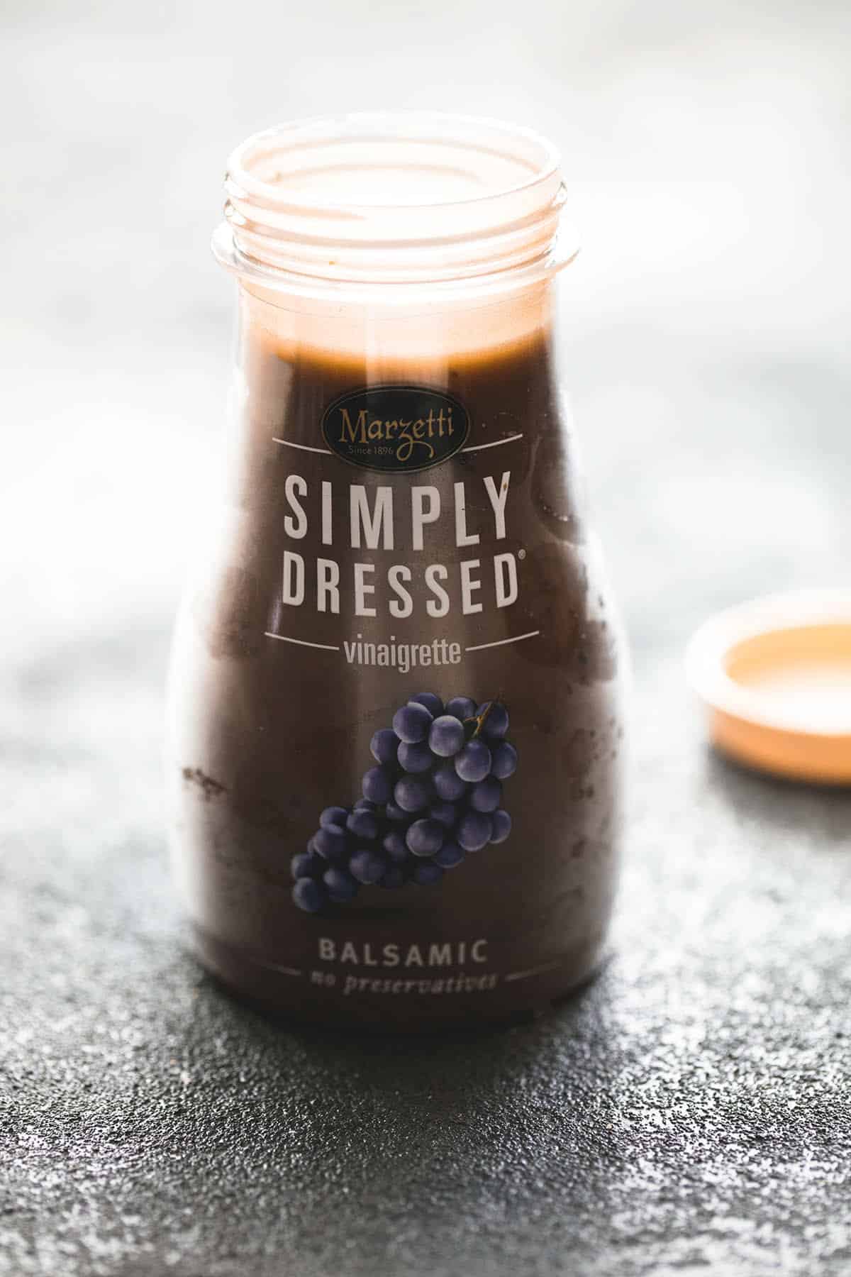 balsamic dressing in a jar.