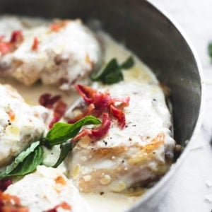 Creamy Asiago Bacon Chicken | Creme de la Crumb