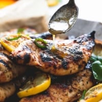 Grilled Honey Lemon Chicken | Creme de la Crumb