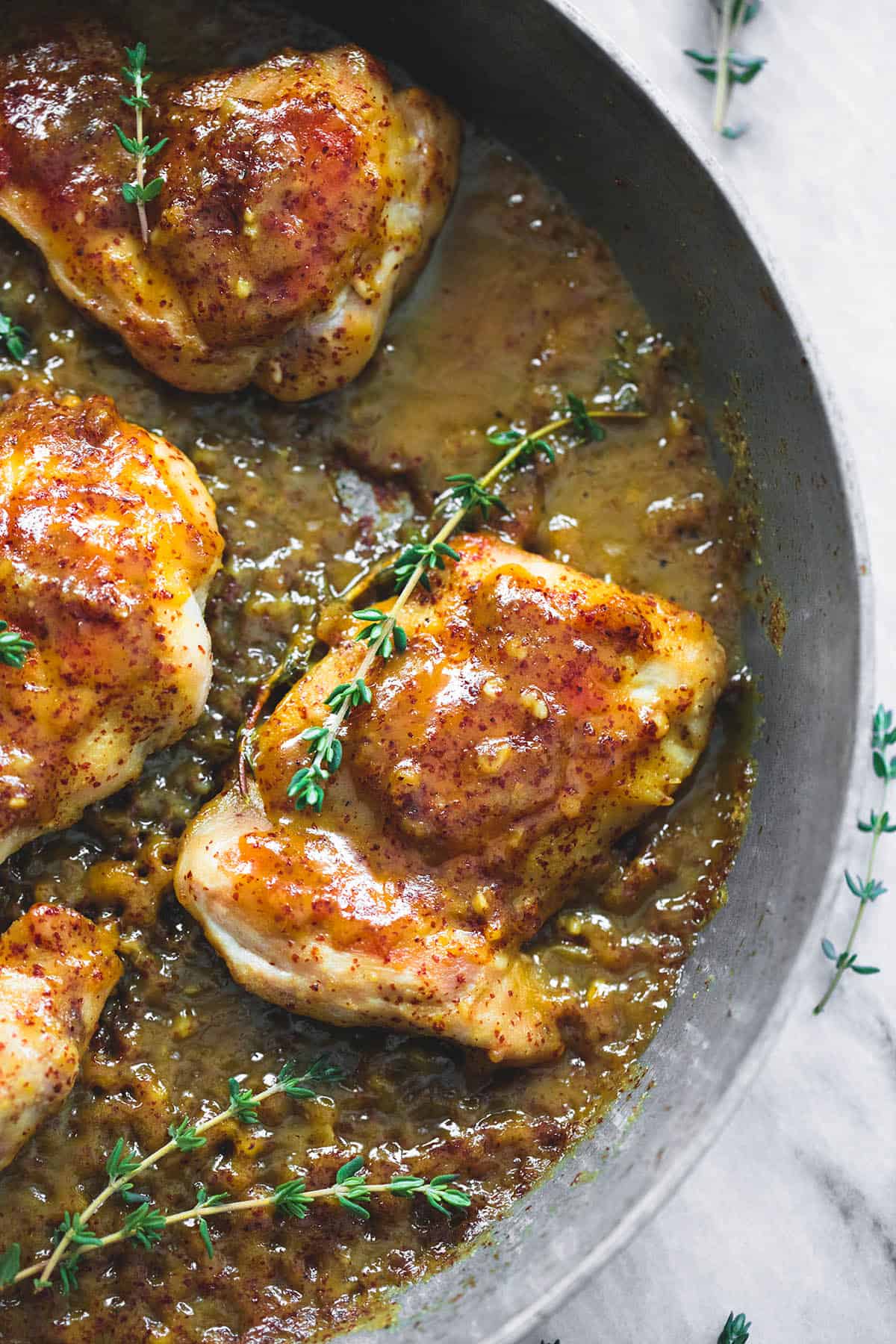 Maple Mustard Glazed Chicken Creme De La Crumb