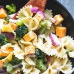 Creamy Cheddar Broccoli Salad | lecremedelacrumb.com