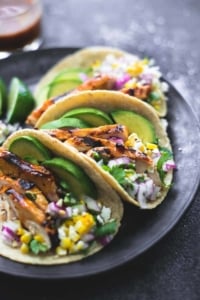 The Best Grilled Chicken Tacos (Marinade) | lecremedelacrumb.com