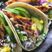 The Best Grilled Chicken Tacos (Marinade) | lecremedelacrumb.com
