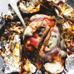Grilled Smothered BBQ Chicken Foil Packs | lecremedelacrumb.com