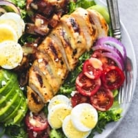 Honey Mustard Chicken Cobb Salad | lecremedelacrumb.com