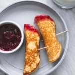 PB & J Pancake Dippers | lecremedelacrumb.com