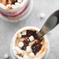 Peanut Butter S'mores Yogurt | lecremedelacrumb.com