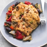 Slow Cooker Mediterranean Chicken | lecremedelacrumb.com