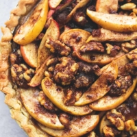 Brown Sugar Walnut Apple Pie | lecremedelacrumb.com