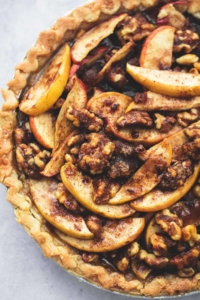 Brown Sugar Walnut Apple Pie | lecremedelacrumb.com