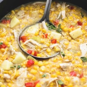 Leftover Turkey Corn Chowder | lecremedelacrumb.com