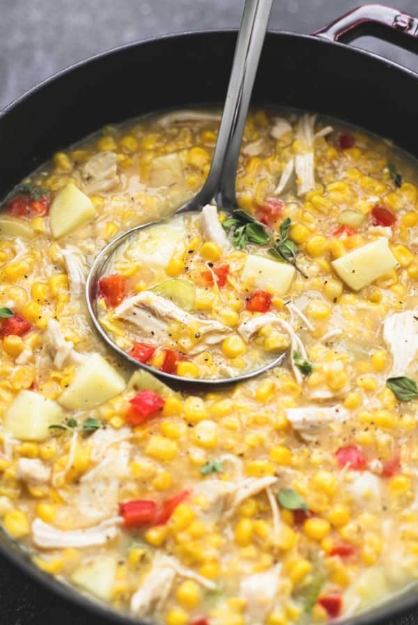 Leftover Turkey Corn Chowder | lecremedelacrumb.com