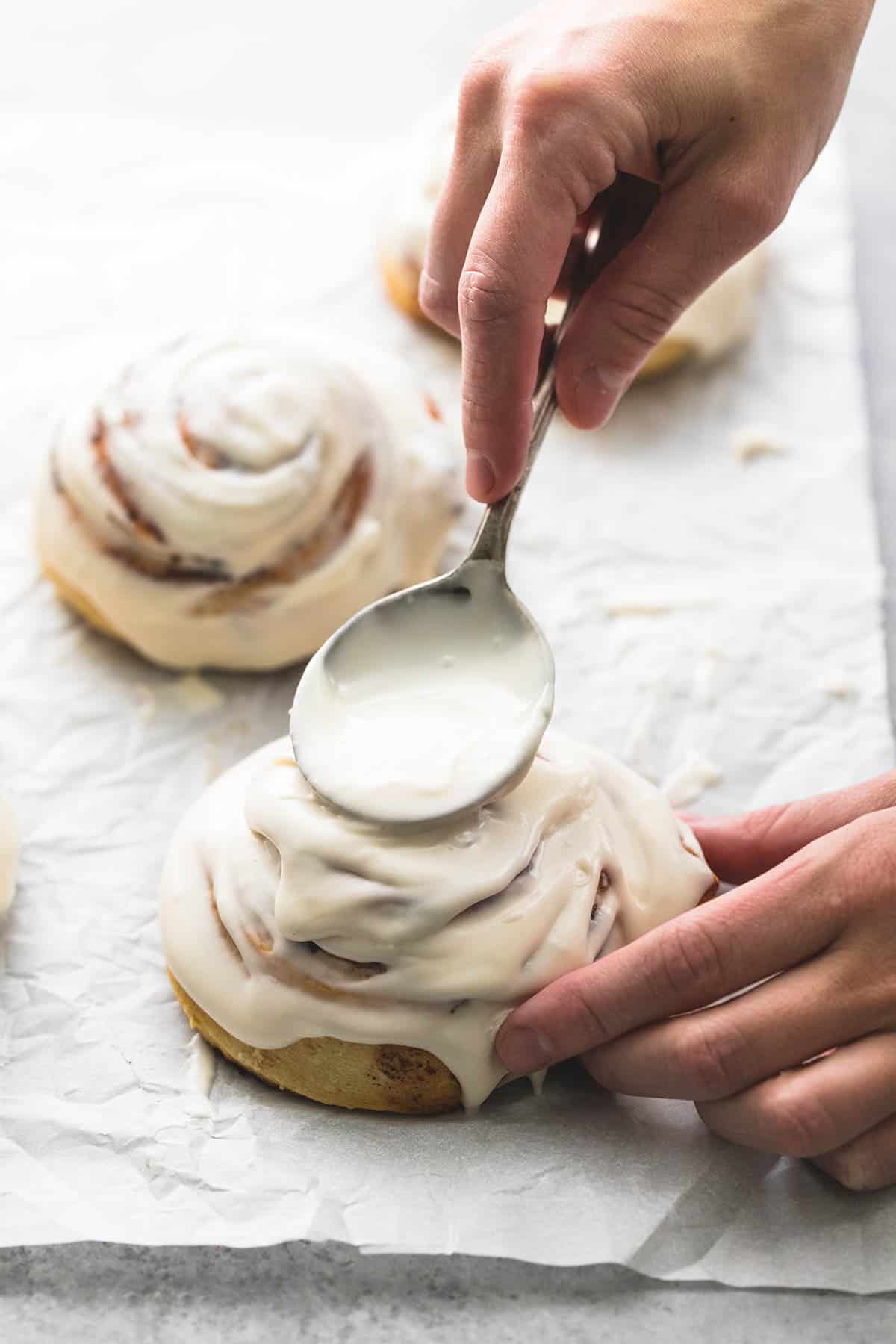 Best Cinnamon Roll Icing | Creme De La Crumb