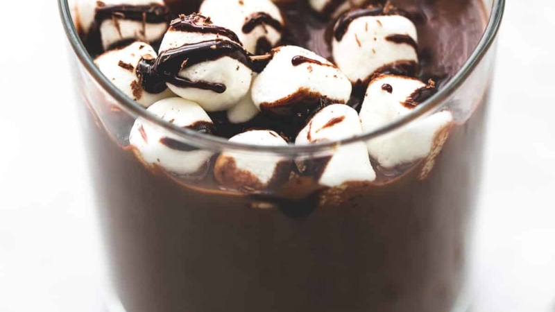 Extra Thick Hot Chocolate | lecremedelacrumb.com