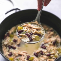 Healthy Turkey Wild Rice Soup | lecremedelacrumb.com