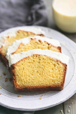 Eggnog Pound Cake | lecremedelacrumb.com