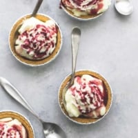 Lemon Custard Yogurt Mini Pies | lecremedelacrumb.com