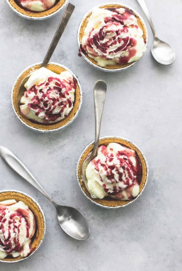 Lemon Custard Yogurt Mini Pies | lecremedelacrumb.com