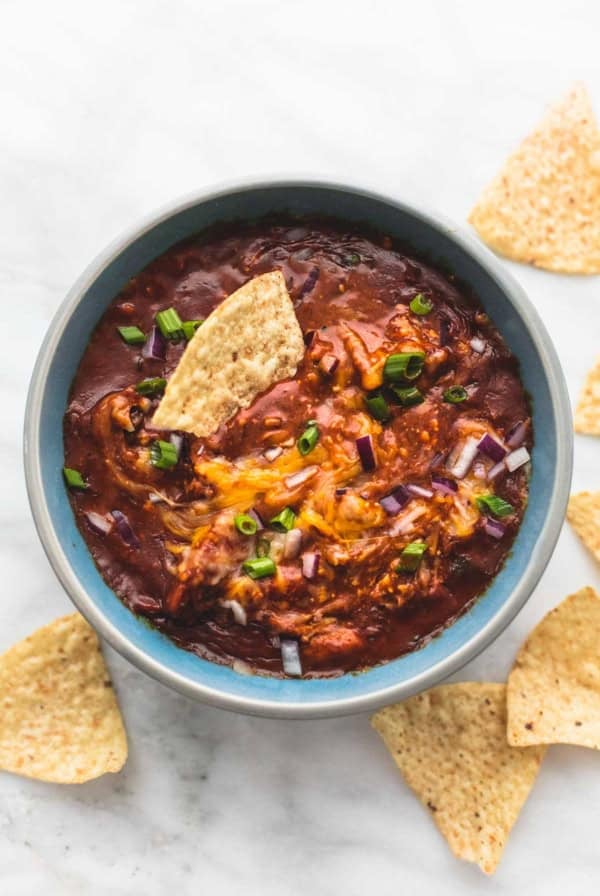 Slow Cooker BBQ Chicken Dip | lecremedelacrumb.com