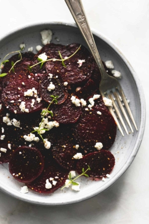 Roasted Beets with Goat Cheese | lecremedelacrumb.com