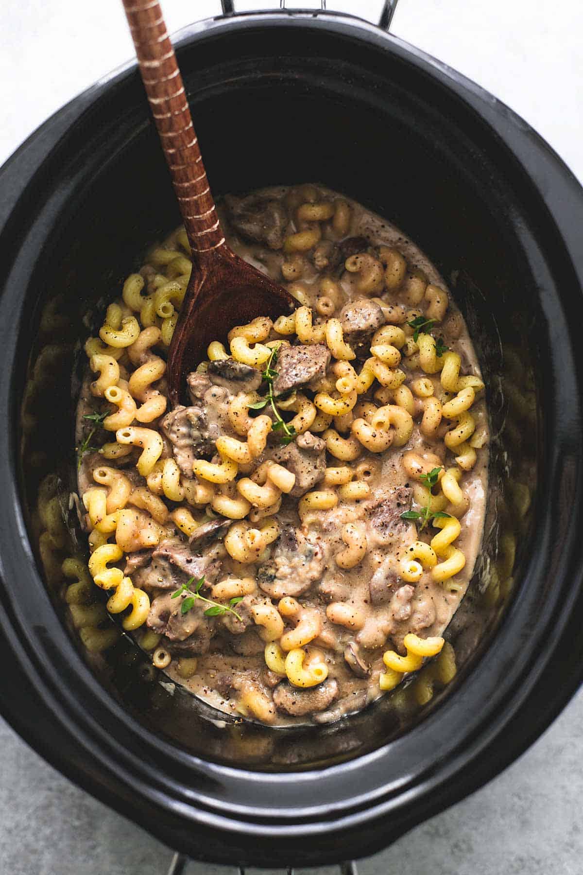 Slow Cooker Creamy Beef Stroganoff - 98