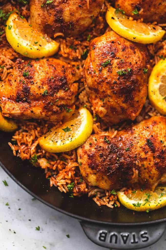 One Pan Spanish Chicken And Rice